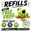 Mini Tree Frog Refill Pack – 3D Printed Prize Bin Toys – Choose 5, 10 or 20 – Classroom Rewards, Party Favors, Treasure Box Fillers
