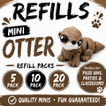 Mini Otter Refill Pack – 3D Printed Prize Bin Toys – Choose 5, 10 or 20 – Classroom Rewards, Party Favors, Treasure Box Fillers
