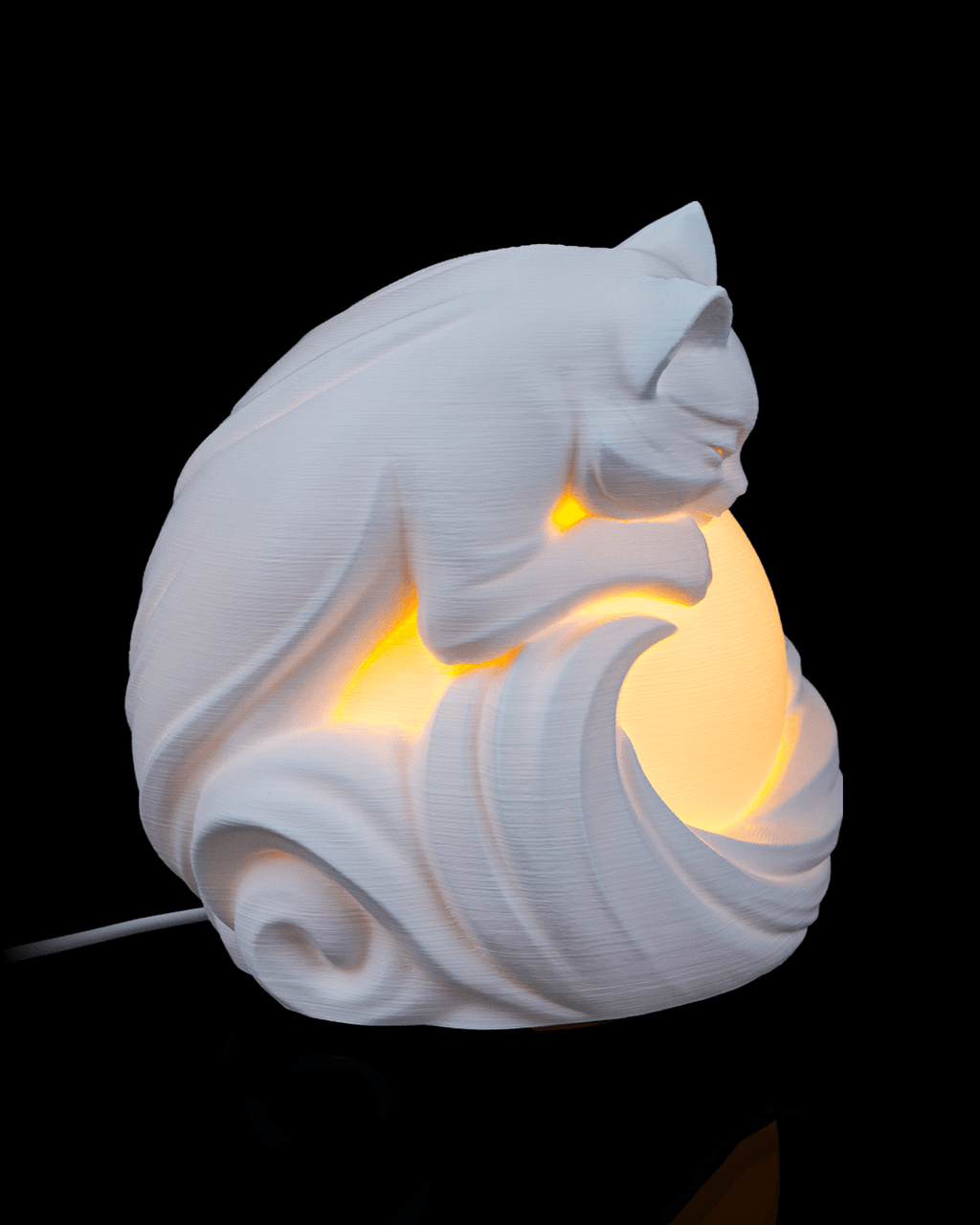 GlowOrb Cozy Cat Lamp