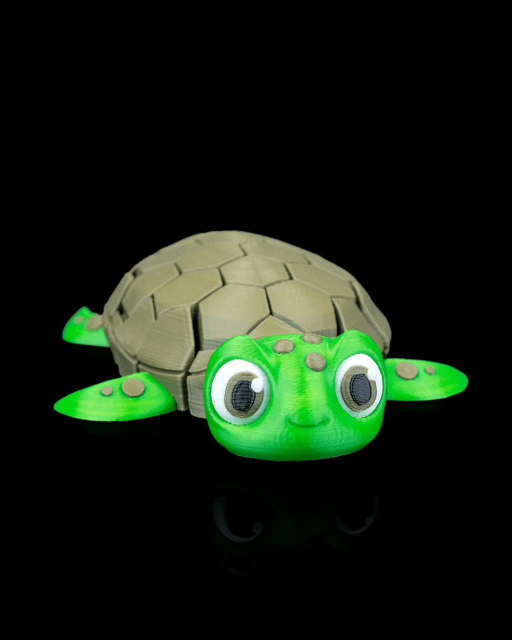Flexi Turtle Keychain – Durable Articulated 3D Printed Charm