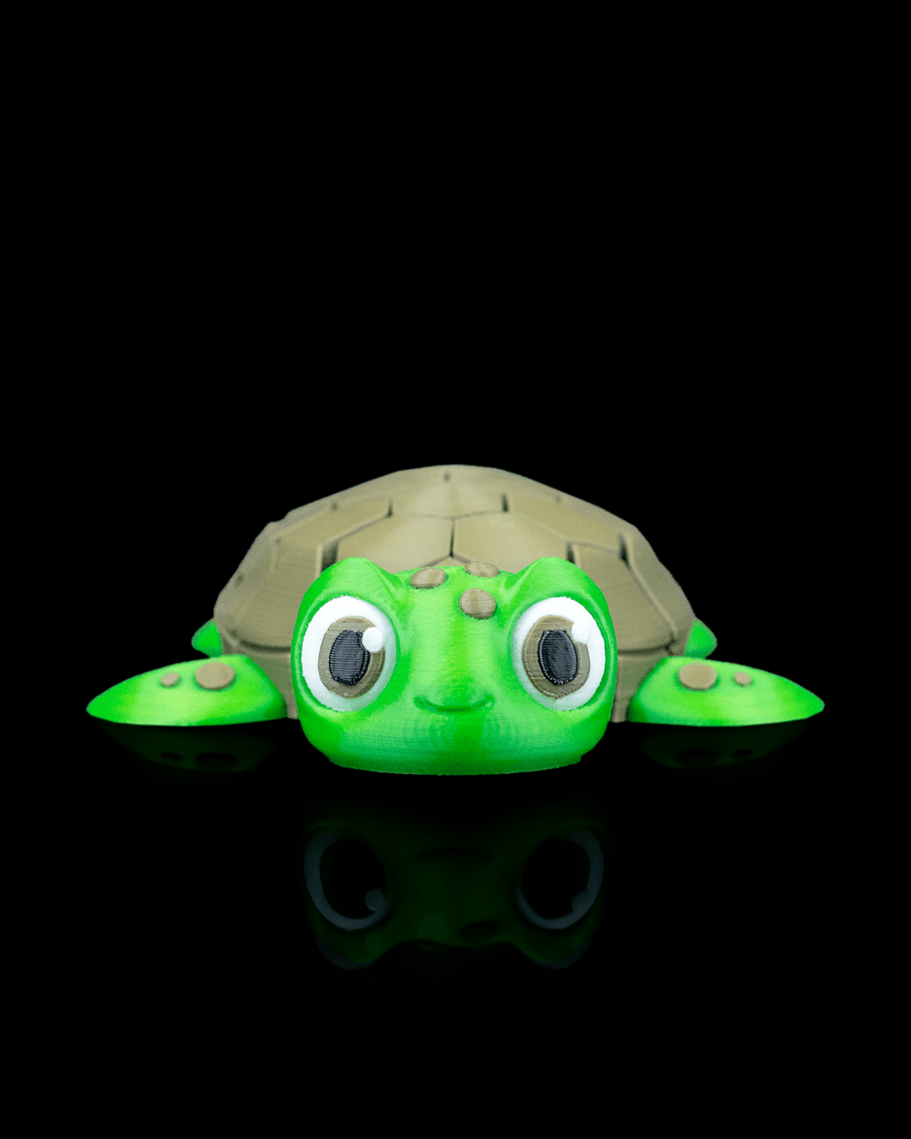 Flexi Turtle Keychain – Durable Articulated 3D Printed Charm