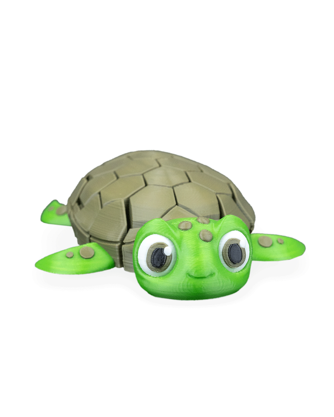 Flexi Turtle Keychain – Durable Articulated 3D Printed Charm