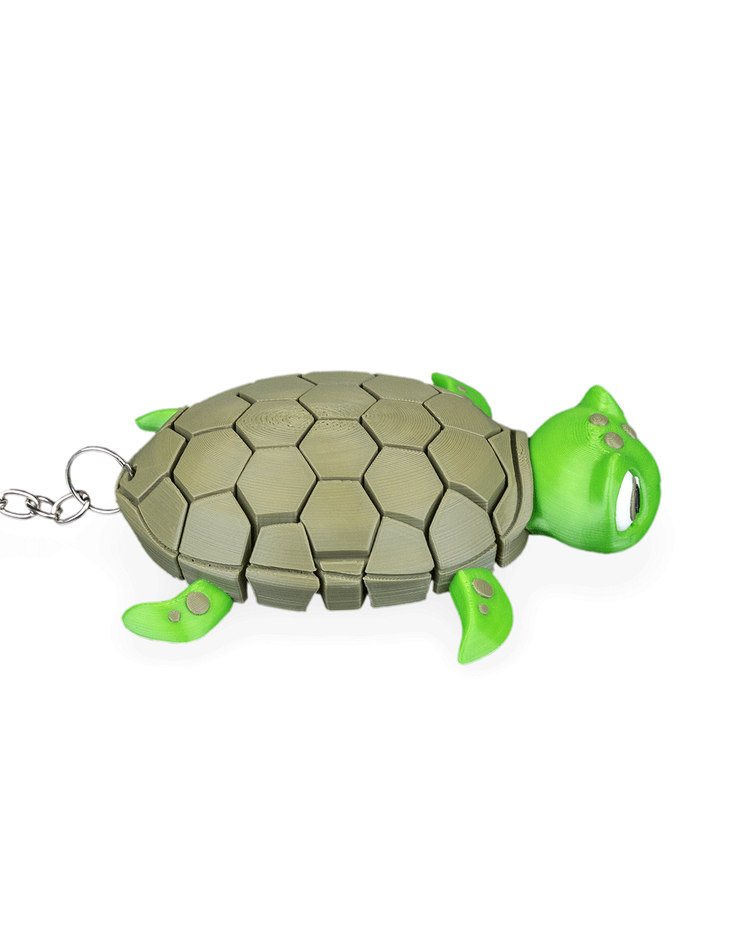 Flexi Turtle Keychain – Durable Articulated 3D Printed Charm