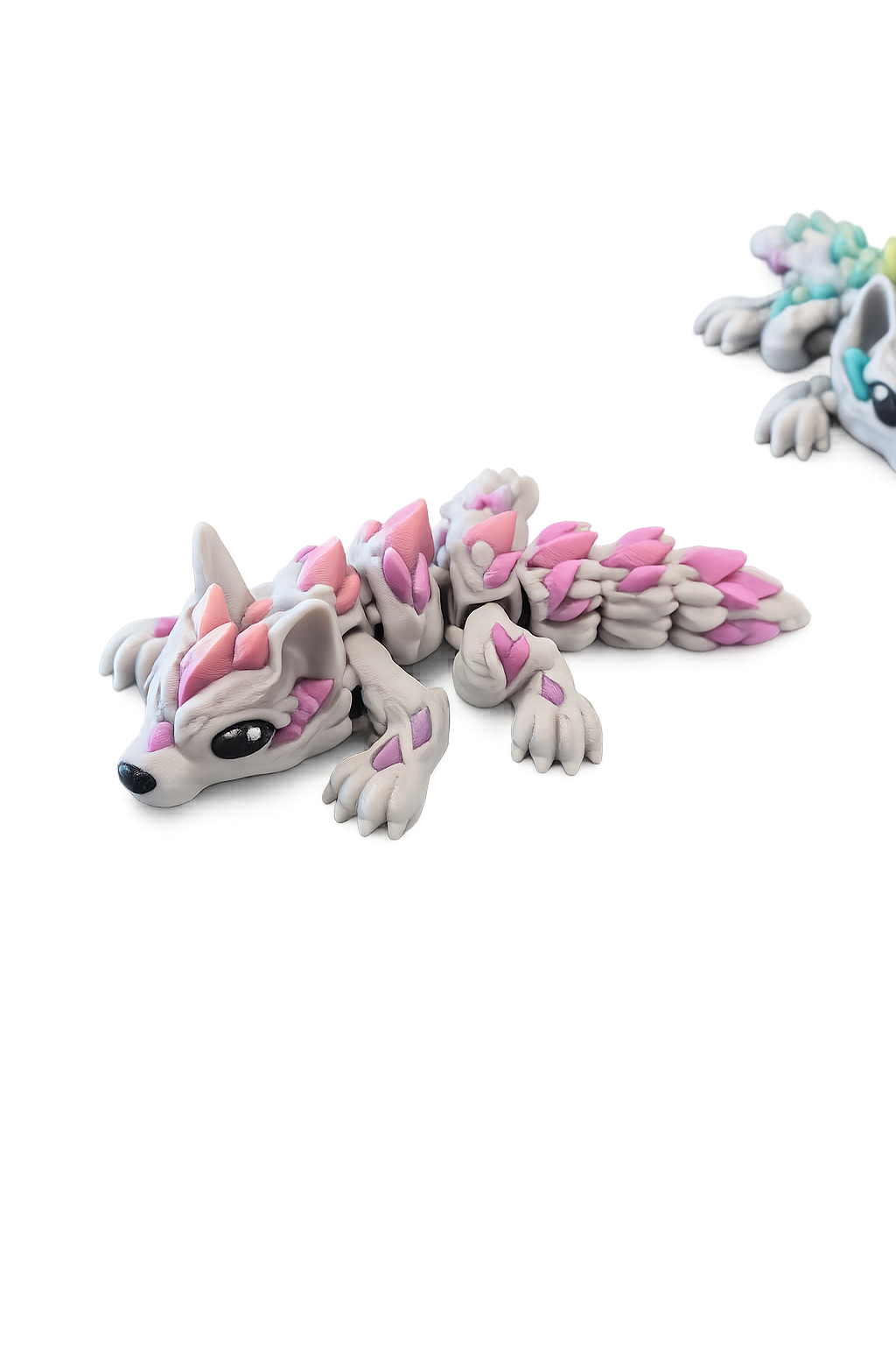 Flexi Crystal Wolf – Articulated 3D Printed Wolf