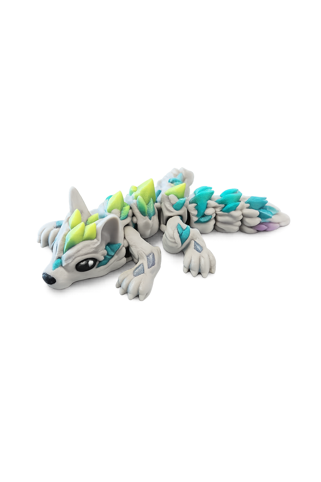 Flexi Crystal Wolf – Articulated 3D Printed Wolf