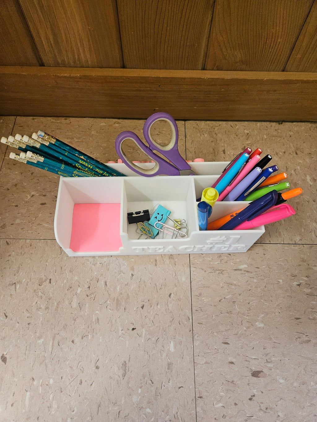 Customizable #1 Teacher DESK Organizer