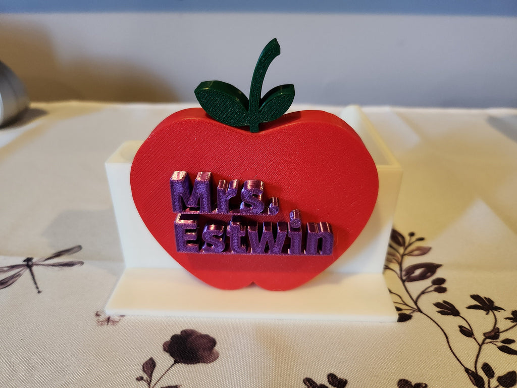 Customizable Apple Post it Note Holder