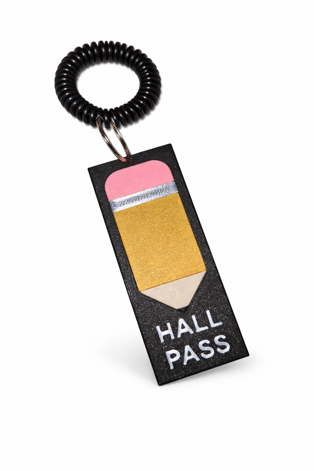 Classroom Hall Pass Kit – 6 Durable 3D Printed Passes with Wall Holder | Girls, Boys, Nurse, Office, Hall & Media Center | Teacher Classroom Organization