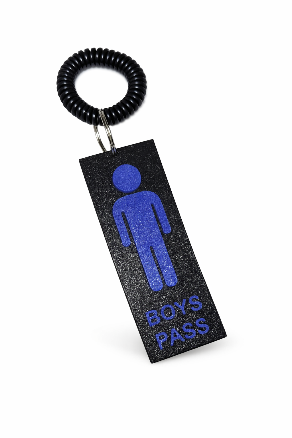 Classroom Hall Pass Kit – 6 Durable 3D Printed Passes with Wall Holder | Girls, Boys, Nurse, Office, Hall & Media Center | Teacher Classroom Organization
