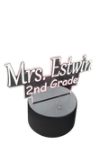 Personalized Teacher Name Light – Custom LED Desk Sign – Teacher Gift with Grade