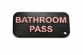 3D Printed Boys & Girls Bathroom Pass Set – Durable Classroom Hall Pass Tags – 6" Teacher Bathroom Passes