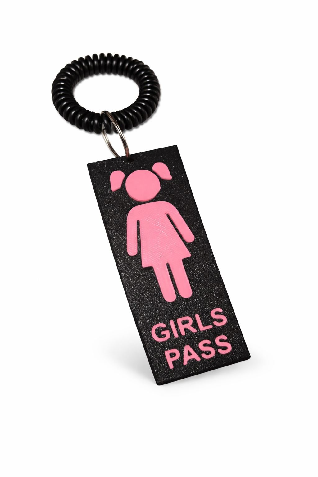 Classroom Hall Pass Kit – 6 Durable 3D Printed Passes with Wall Holder | Girls, Boys, Nurse, Office, Hall & Media Center | Teacher Classroom Organization