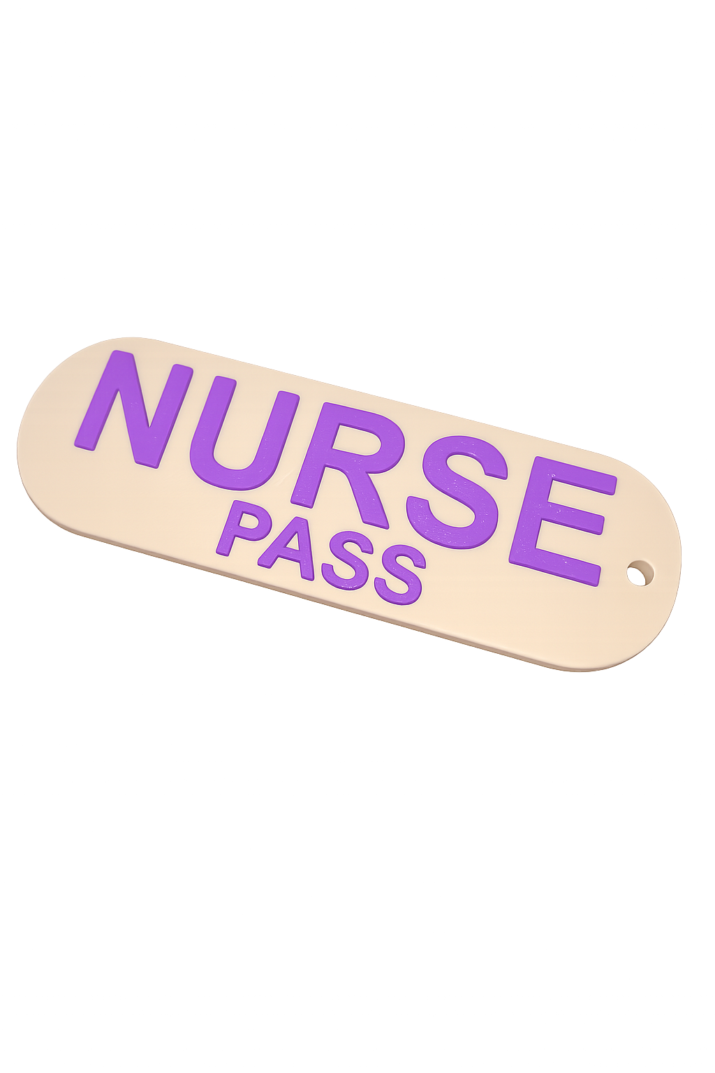 3D Printed Nurse Pass – Bandage Style Classroom Hall Pass – Durable 2” x 6” Health Office Pass
